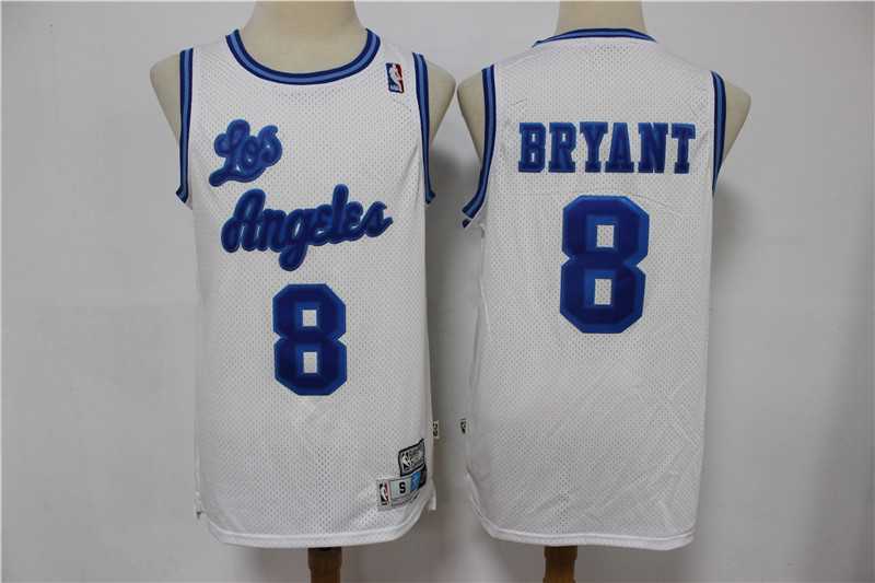 Lakers 8 Kobe Bryant White Hardwood Classics Swingman Jersey,We sell and wholesale Lakers 8 Kobe Bryant White Hardwood Classics Swingman Jersey on line form chian!